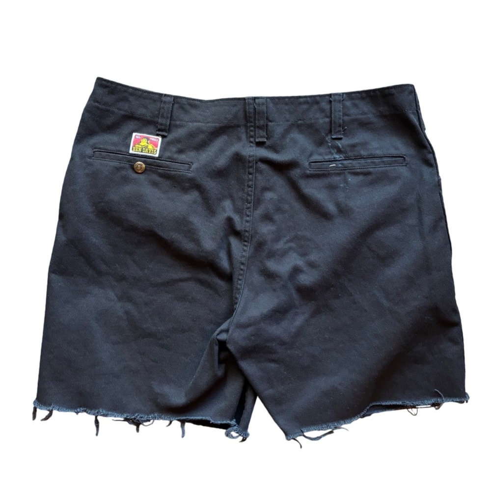 Ben Davis Black Cut Off Chino Shorts